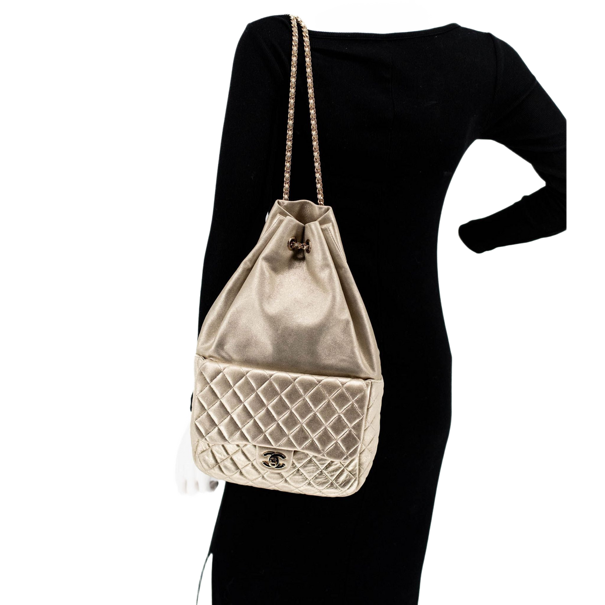 Chanel Seoul Gold Lambskin Backpack