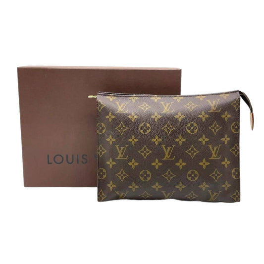 LOUIS VUITTON Monogram Poche Toilette 26 Clutch Bag W/Box
