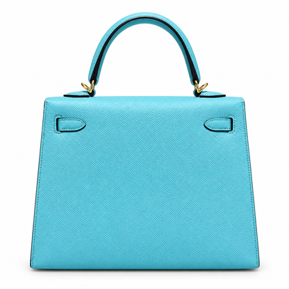 Hermès Kelly 25 Bleu Atoll Epsom Leather GHW