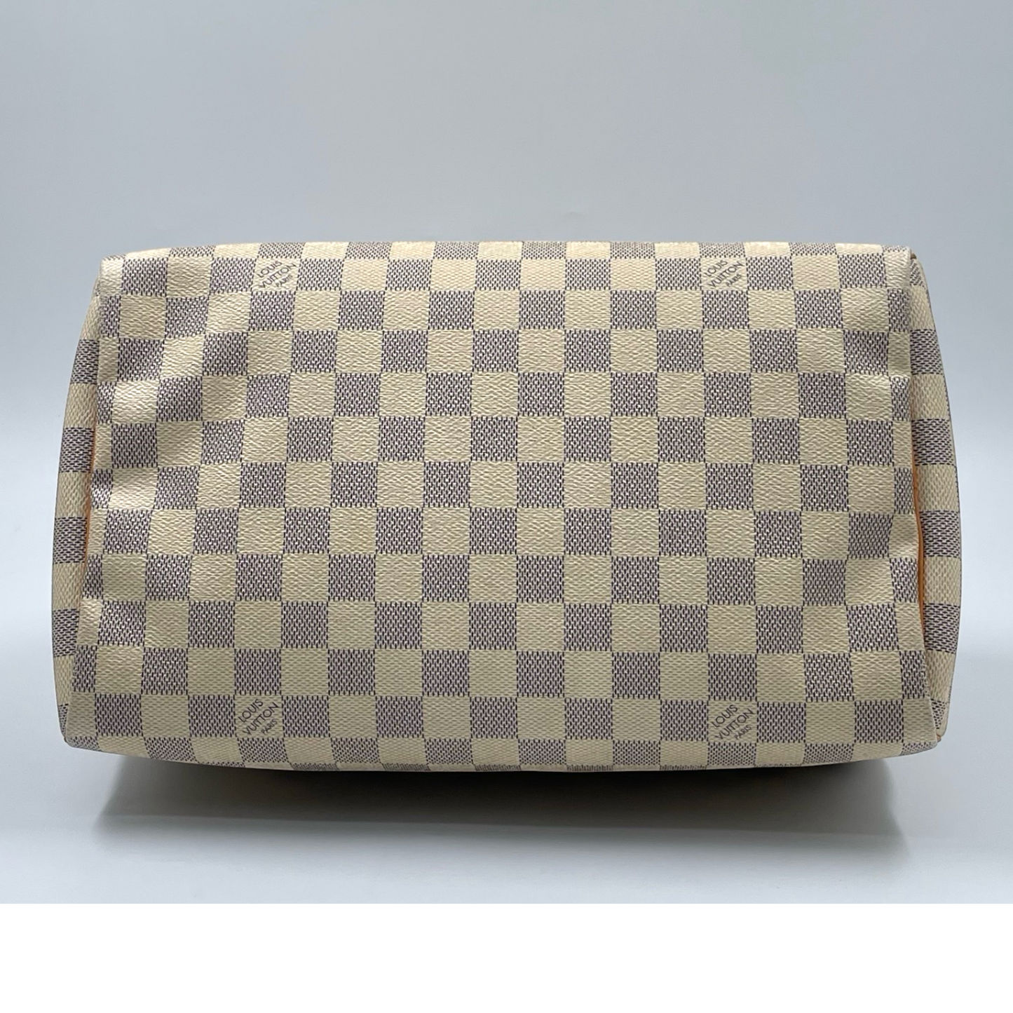 Louis Vuitton Damier Azur Canvas 30 Speedy Bag White GHW
