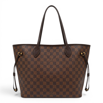 Louis Vuitton Damier Ebene Neverfull MM Cerise Interior