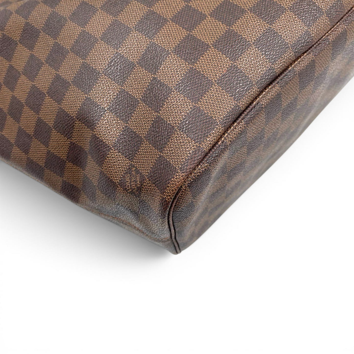 Louis Vuitton Damier Ebene Neverfull MM Cerise Interior