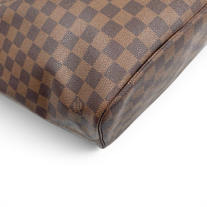 Louis Vuitton Damier Ebene Neverfull MM Cerise Interior
