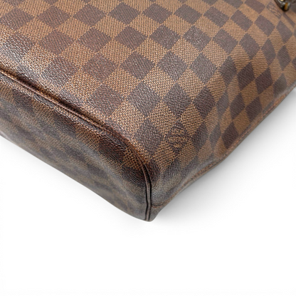 Louis Vuitton Damier Ebene Neverfull MM Cerise Interior
