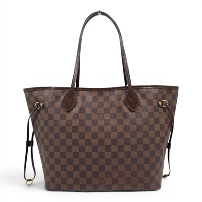Louis Vuitton Damier Ebene Neverfull MM Cerise Interior