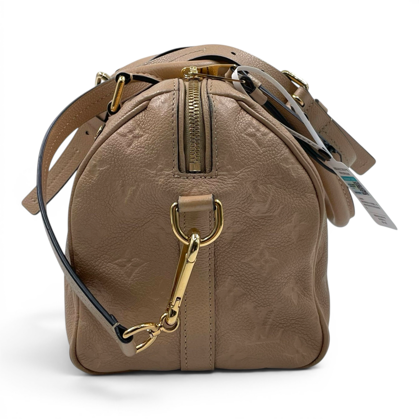 Louis Vuitton Monogram Empreinte Leather Speedy Bandouliere 25 Bag Dune GHW