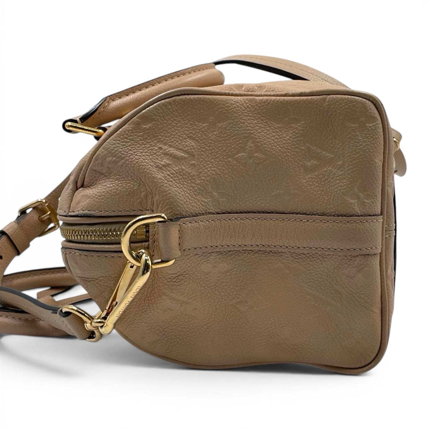 Louis Vuitton Monogram Empreinte Leather Speedy Bandouliere 25 Bag Dune GHW
