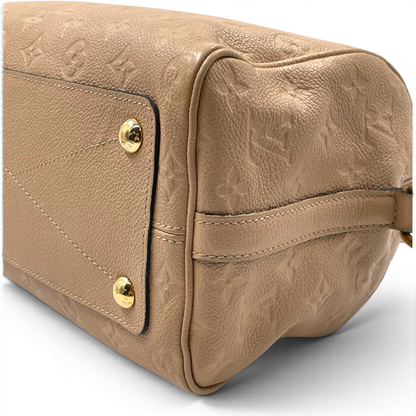 Louis Vuitton Monogram Empreinte Leather Speedy Bandouliere 25 Bag Dune GHW