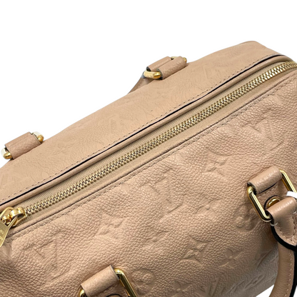 Louis Vuitton Monogram Empreinte Leather Speedy Bandouliere 25 Bag Dune GHW