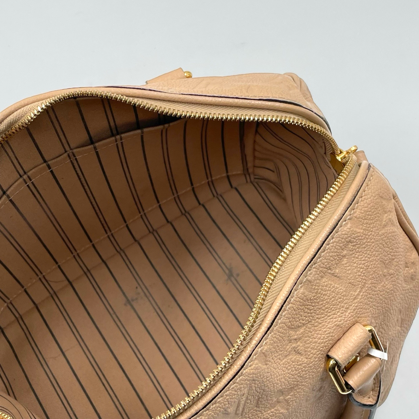 Louis Vuitton Monogram Empreinte Leather Speedy Bandouliere 25 Bag Dune GHW