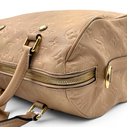 Louis Vuitton Monogram Empreinte Leather Speedy Bandouliere 25 Bag Dune GHW