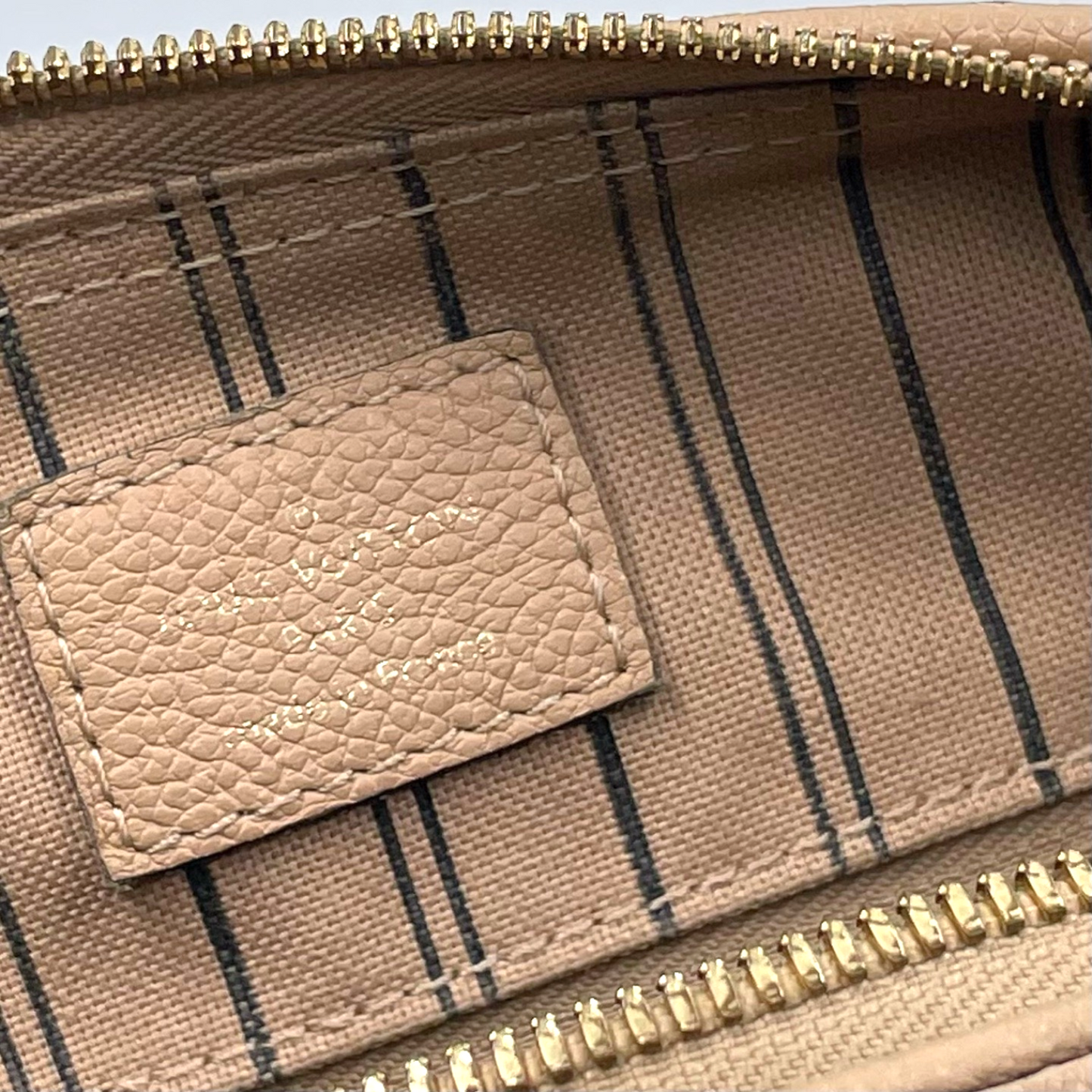Louis Vuitton Monogram Empreinte Leather Speedy Bandouliere 25 Bag Dune GHW