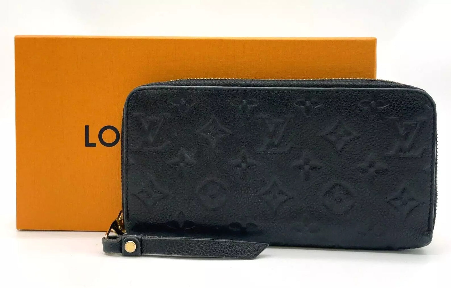 Louis Vuitton Monogram Emprinte Zip Around Long Wallet With Box