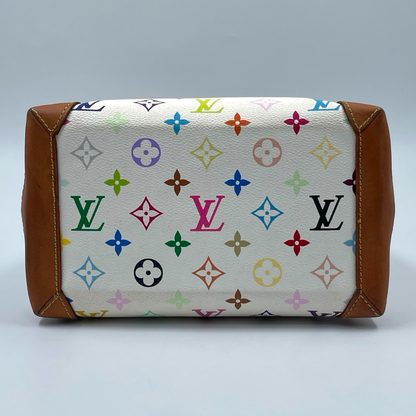 Louis Vuitton x Murakami Monogram Multicolor Audra Bag White GHW