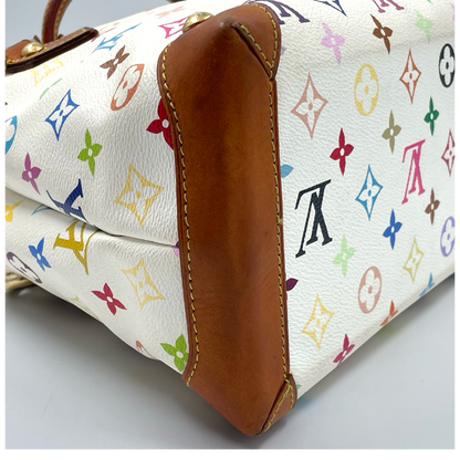 Louis Vuitton x Murakami Monogram Multicolor Audra Bag White GHW