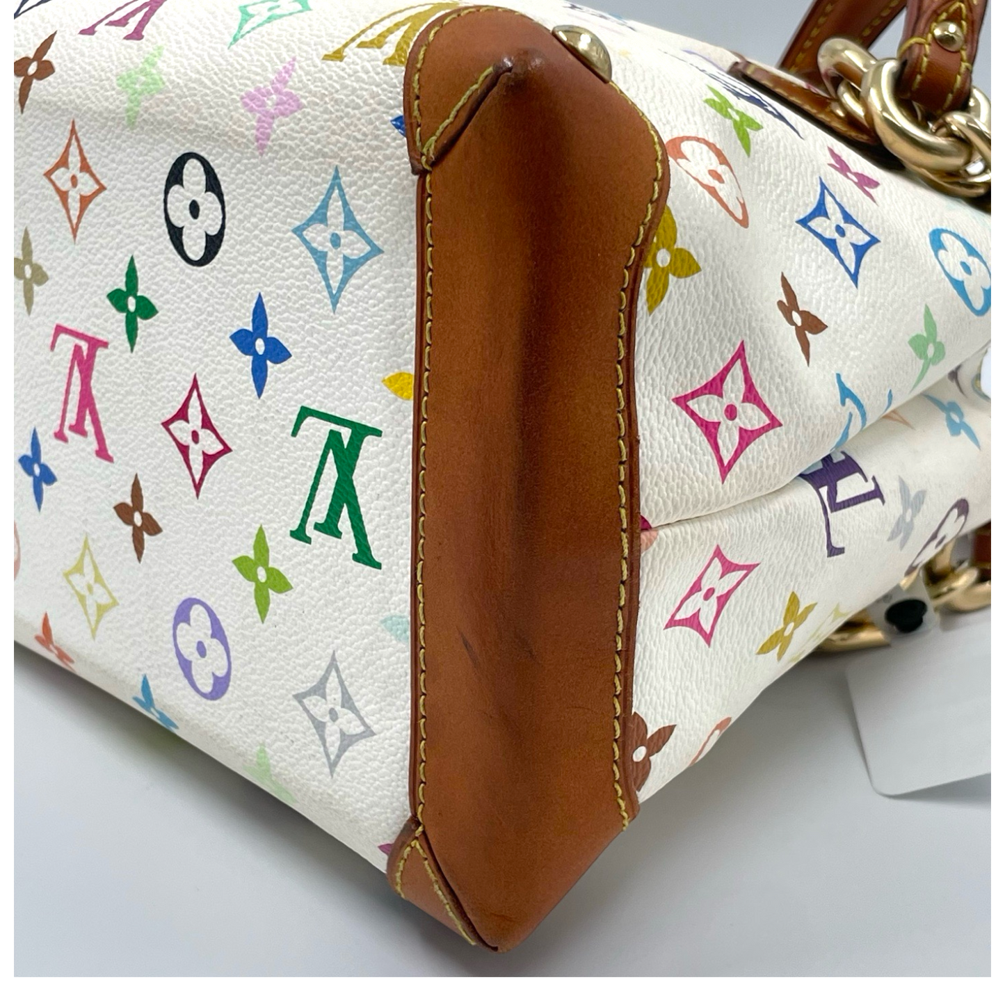 Louis Vuitton x Murakami Monogram Multicolor Audra Bag White GHW
