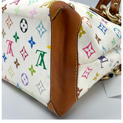 Louis Vuitton x Murakami Monogram Multicolor Audra Bag White GHW