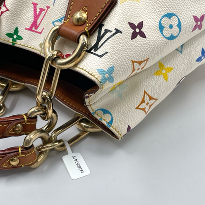 Louis Vuitton x Murakami Monogram Multicolor Audra Bag White GHW