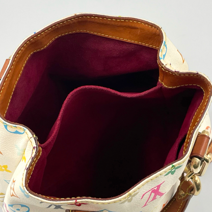 Louis Vuitton x Murakami Monogram Multicolor Audra Bag White GHW