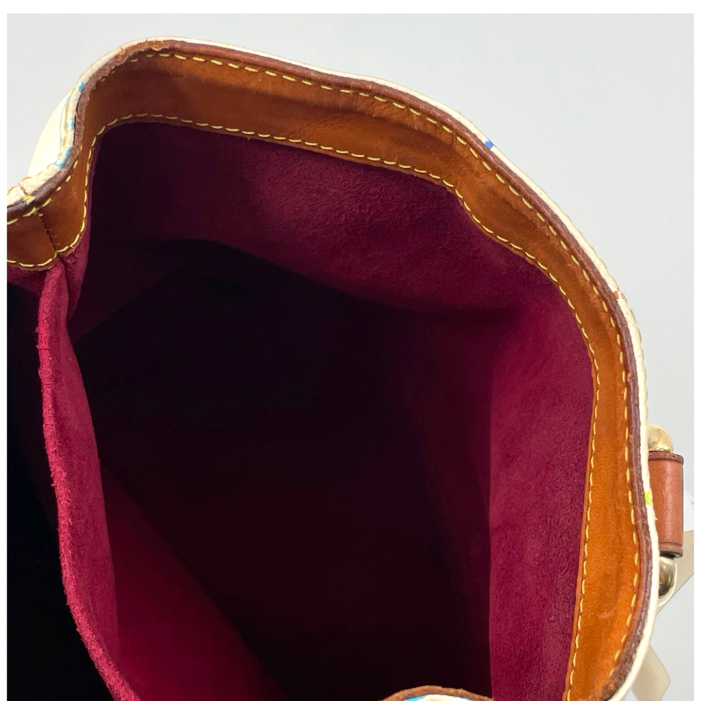 Louis Vuitton x Murakami Monogram Multicolor Audra Bag White GHW