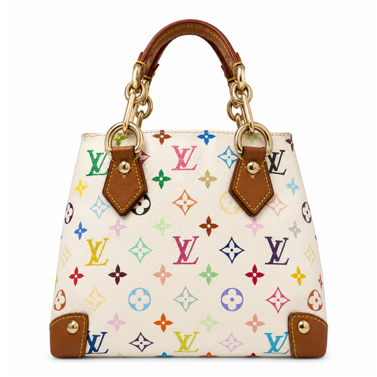 Louis Vuitton x Murakami Monogram Multicolor Audra Bag White GHW