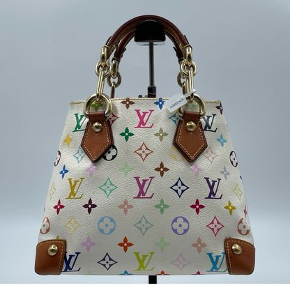 Louis Vuitton x Murakami Monogram Multicolor Audra Bag White GHW
