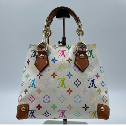 Louis Vuitton x Murakami Monogram Multicolor Audra Bag White GHW