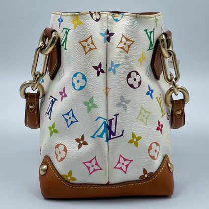 Louis Vuitton x Murakami Monogram Multicolor Audra Bag White GHW