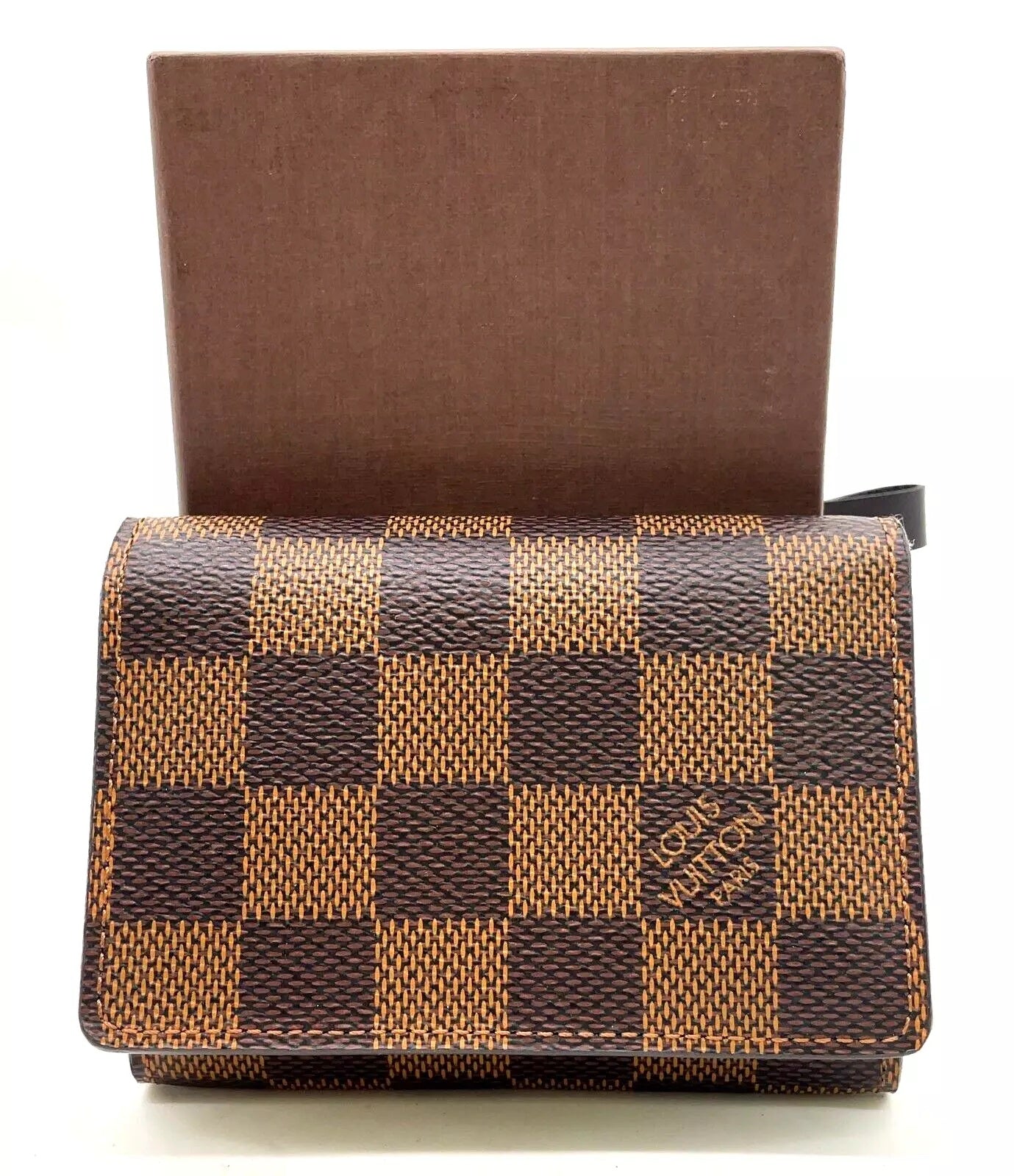 Louis Vuitton Damier Ebene Envelope Carte de Visite With Box