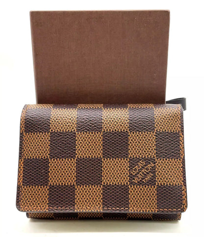 Louis Vuitton Damier Ebene Envelope Carte de Visite With Box