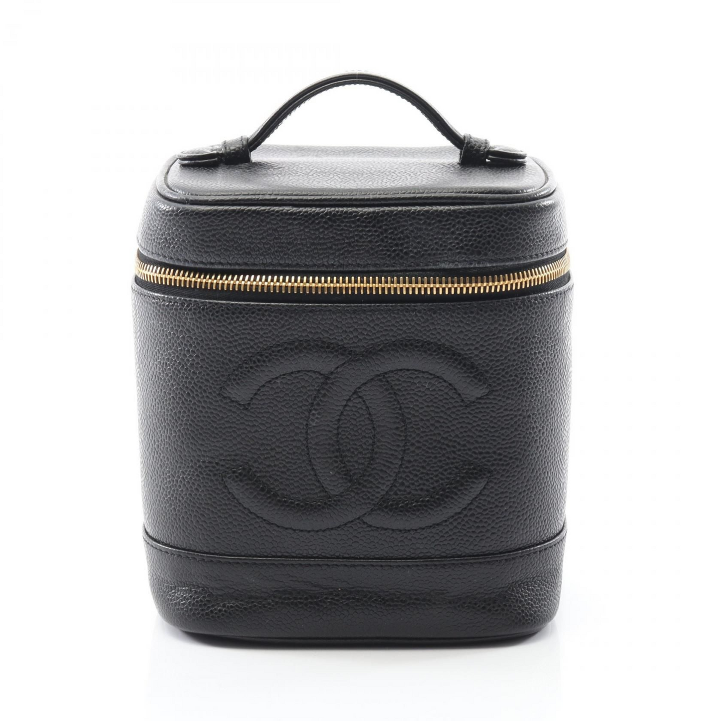 Chanel Timeless CC Tall Vanity in Black Caviar Leather