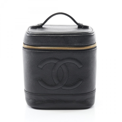 Chanel Timeless CC Tall Vanity in Black Caviar Leather