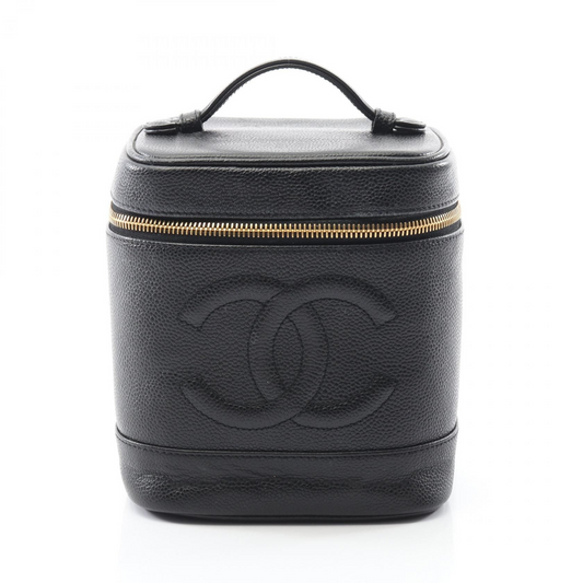 Chanel Timeless CC Tall Vanity in Black Caviar Leather