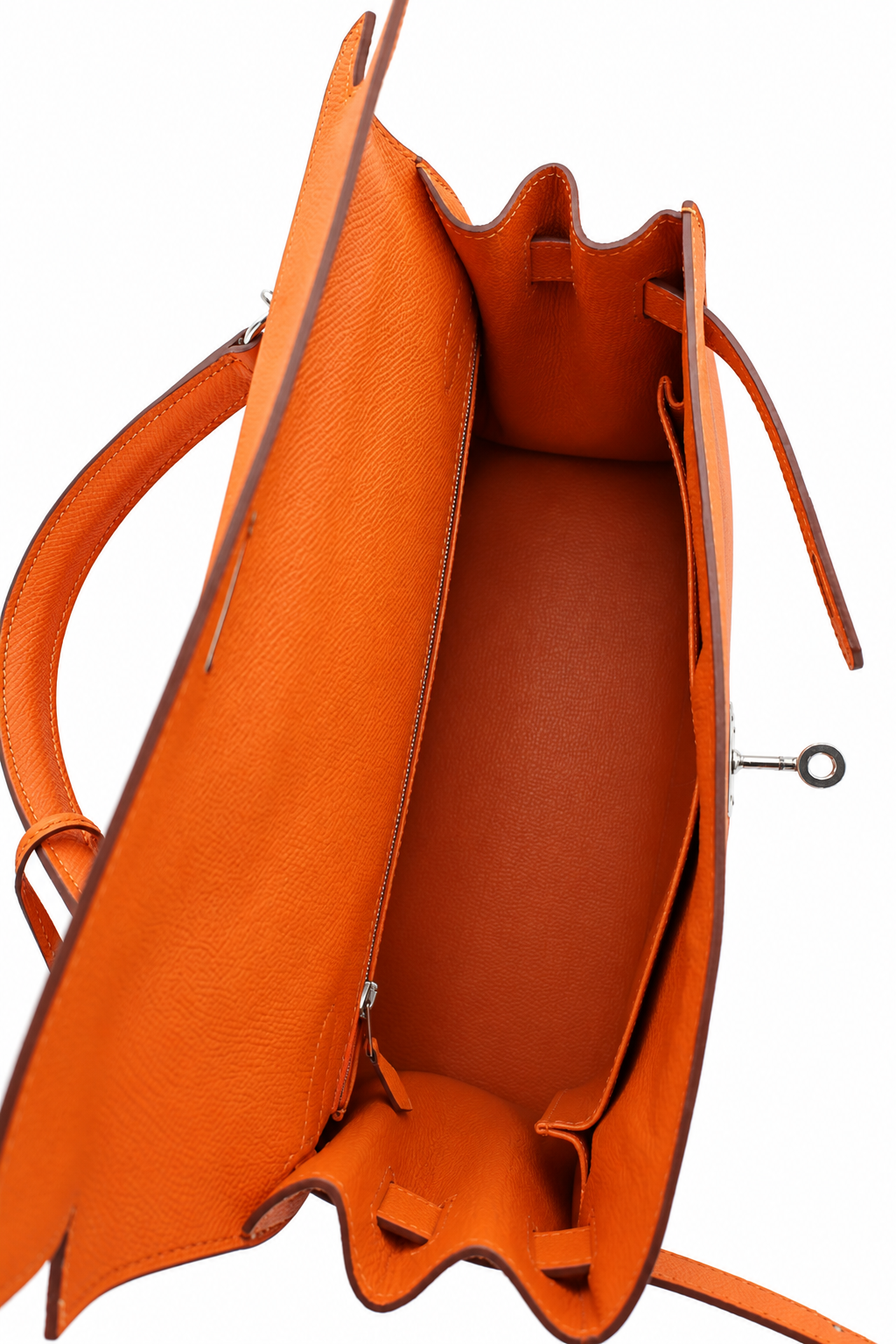 Hermès Kelly 32 Bag Feu Color, Epsom Leather with Palladium Hardware