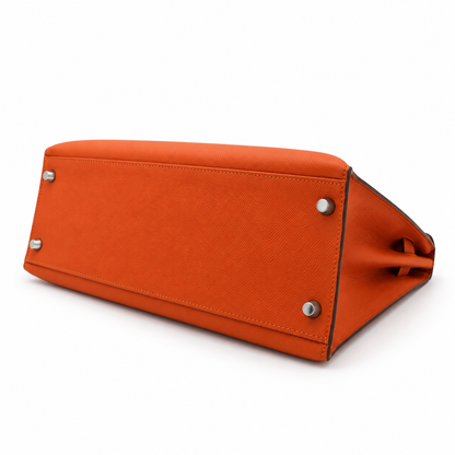 Hermès Kelly 32 Bag Feu Color, Epsom Leather with Palladium Hardware