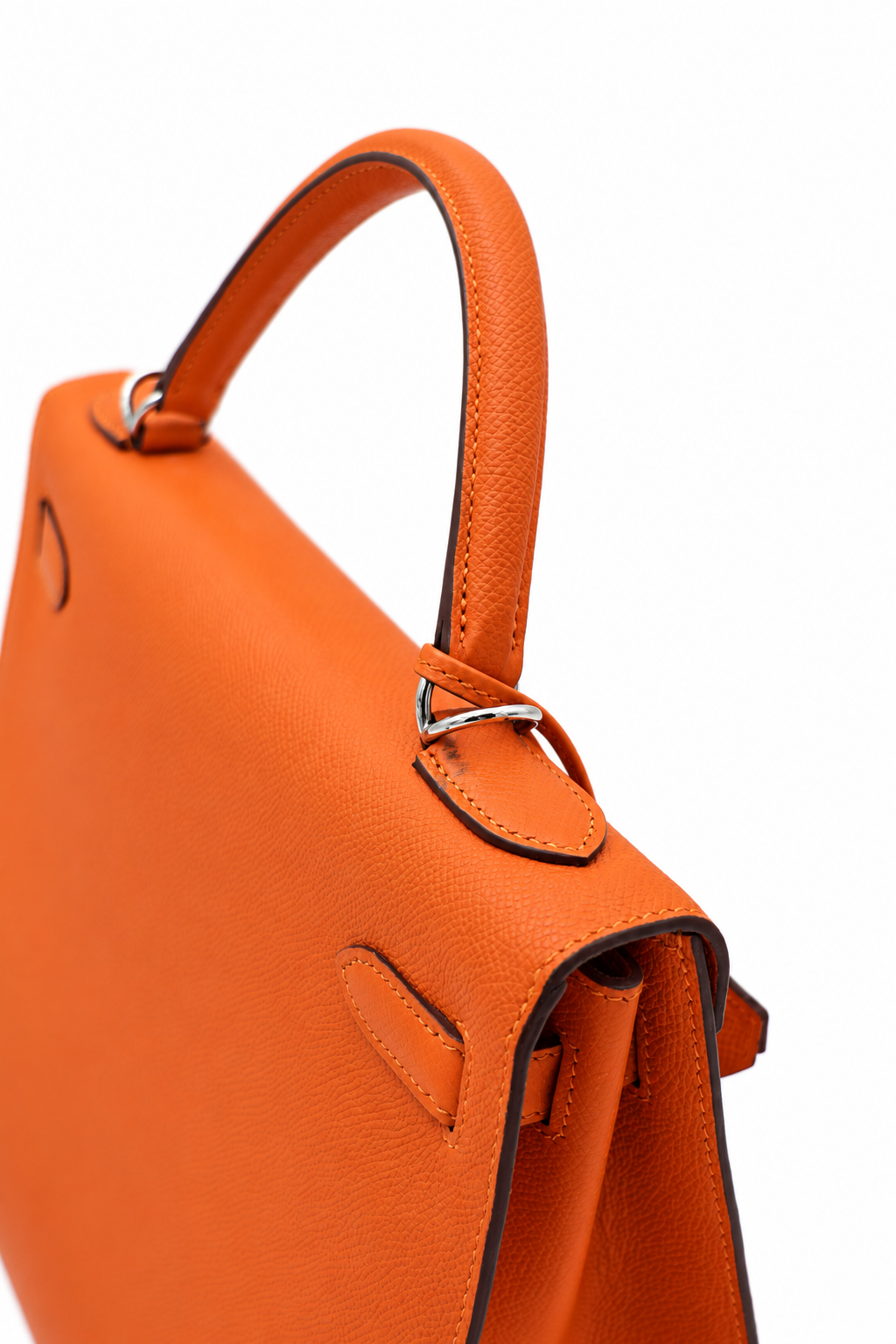 Hermès Kelly 32 Bag Feu Color, Epsom Leather with Palladium Hardware