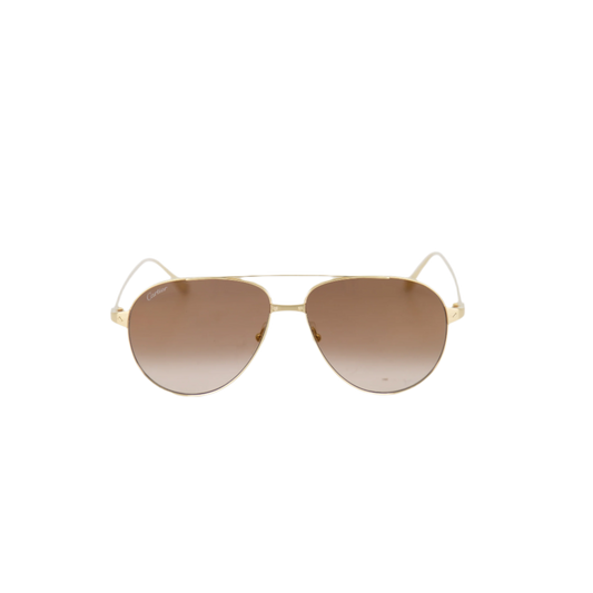 CARTIER – PILOT ‘SANTOS DE CARTIER’ SUNGLASSES / GOLD