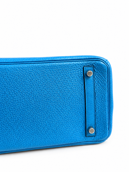 Hermès Birkin 30 Bleu Zanzibar Togo Leather PHW