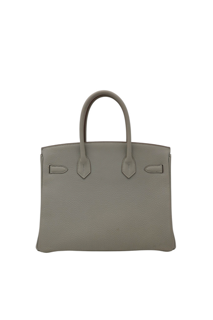 Hermès Birkin 30 in Gris Perle Togo with Gold Hardware