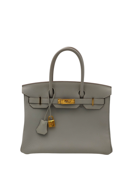 Hermès Birkin 30 in Gris Perle Togo with Gold Hardware