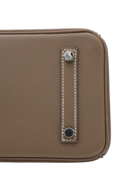 Hermès Shoulder Birkin 29 in Etoupe Evercolor PHW