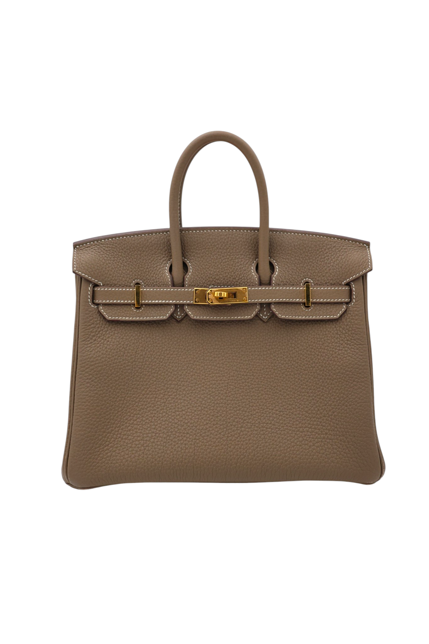 Hermès Togo Birkin 25 Retourne in Etoupe GHW