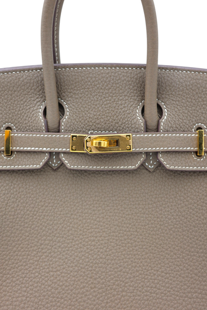 Hermès Togo Birkin 25 Retourne in Etoupe GHW