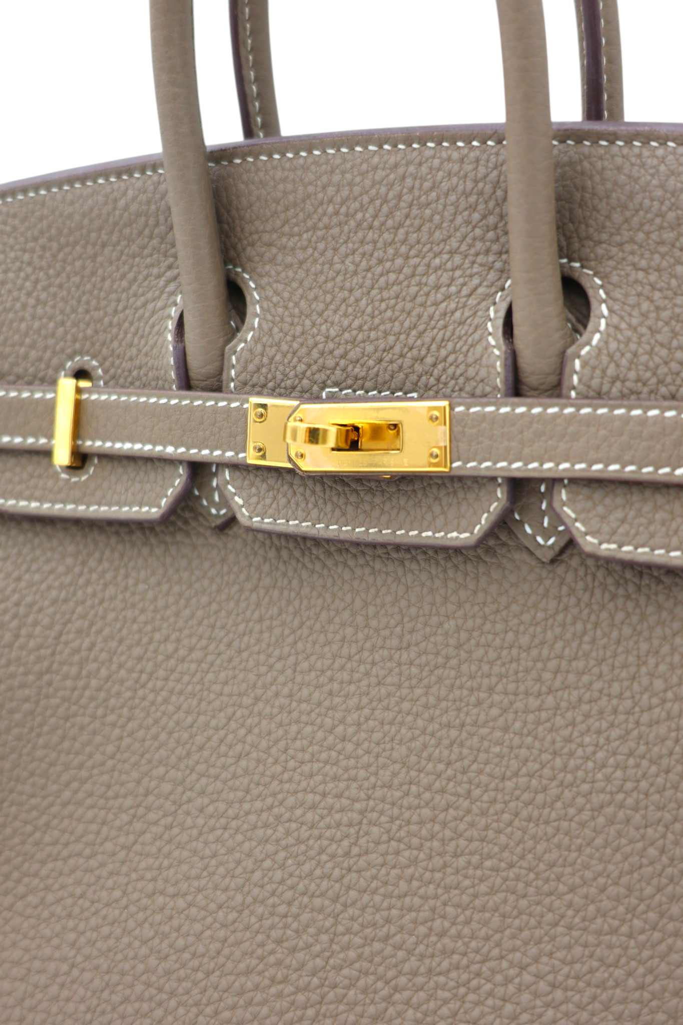 Hermès Togo Birkin 25 Retourne in Etoupe GHW