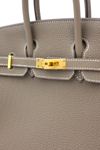 Hermès Togo Birkin 25 Retourne in Etoupe GHW