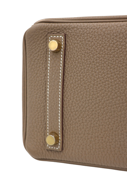 Hermès Togo Birkin 25 Retourne in Etoupe GHW