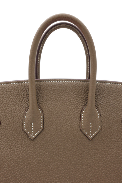Hermès Togo Birkin 25 Retourne in Etoupe GHW