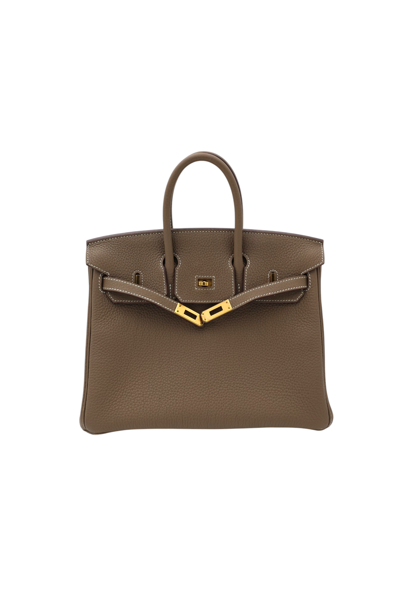 Hermès Togo Birkin 25 Retourne in Etoupe GHW