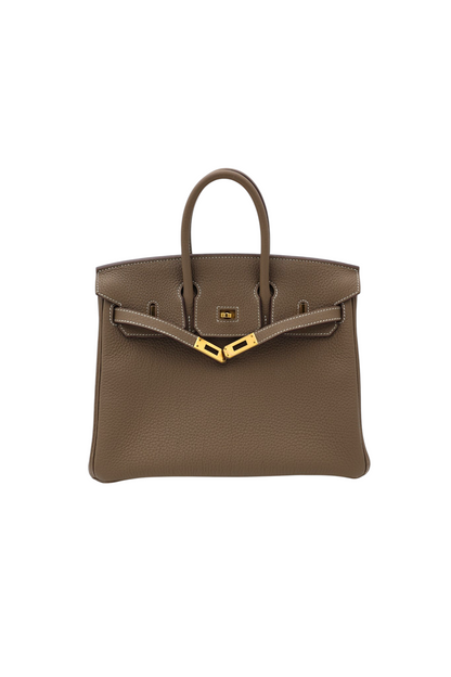 Hermès Togo Birkin 25 Retourne in Etoupe GHW