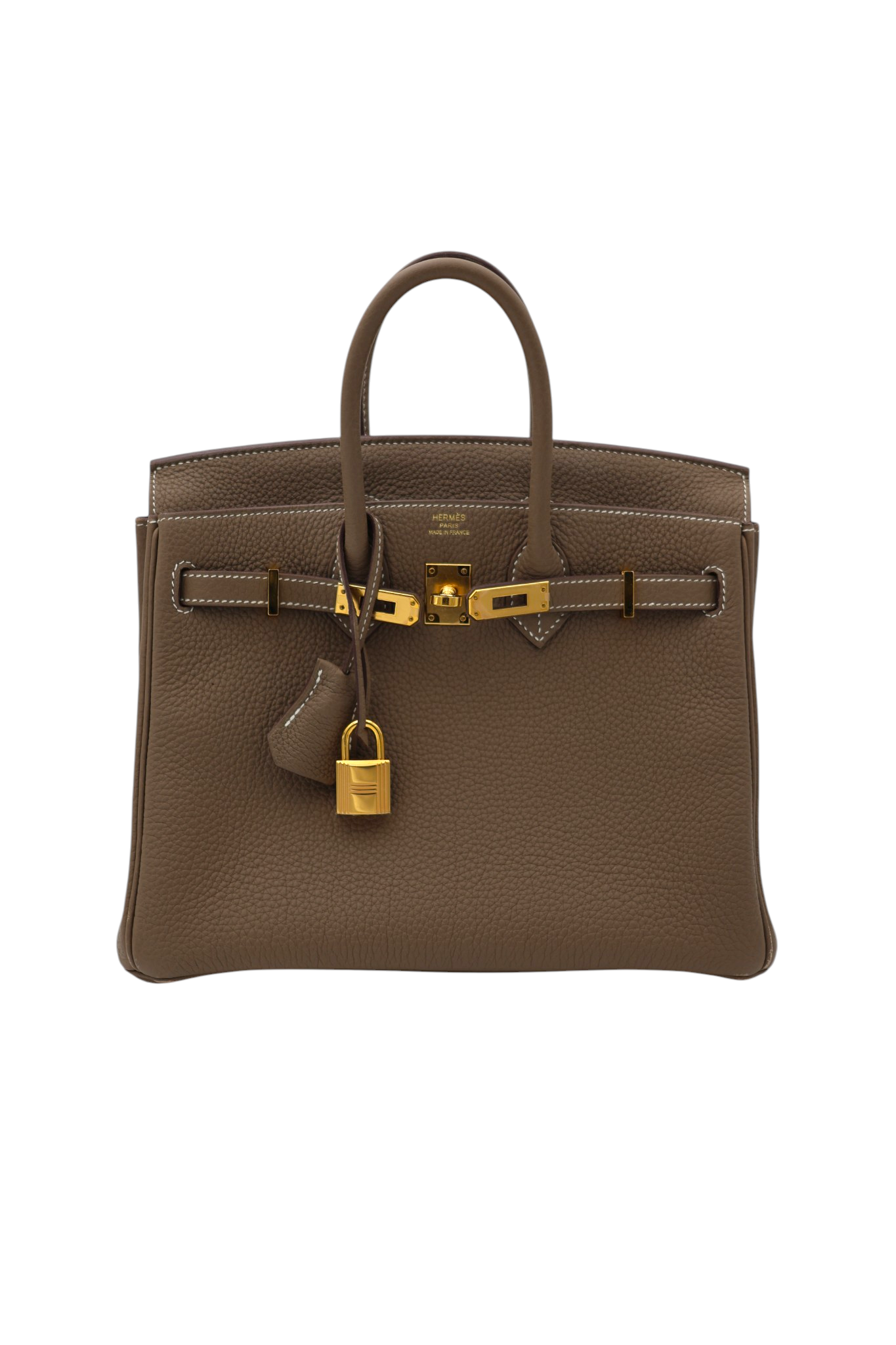 Hermès Togo Birkin 25 Retourne in Etoupe GHW